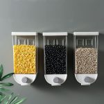 Wall Mounted Rice & Pulses Dispenser | Rice, Pulses Dispenser - 1.5 Kg - 1 Piece, Wall Mounted Cereal Dispenser, Kitchen Food Storage Box High Quality | Wall Mounted Rice & Pulses Dispenser 1 piece high quality wall-mounted dry food dispenser.
