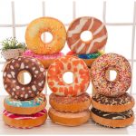 Imported Quality 3D Cute Donuts Pillow Chocolate Donuts Plush Macaron Food Cushion Nice Bottom Cushion Nap Pillow Doughnut Back Cushion Pillow Saddle Car Set Plush Toys Kids Gift Home Textiles Decorations - Image 4