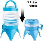 Outdoor Foldable Water Bucket with Faucet Portable Folding Camping Water Container Collapsible Travel Juice Drinking Bottle