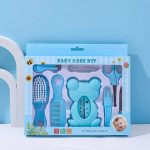 Tawakkal Mart 8pcs Newborn Baby Kids Nail Hair Health Care Thermometer Grooming Brush Kit Care Baby Essentials Newborn Material Safety - Image 9