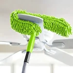 Flexible Micro Fiber Duster With Telescopic Stainless Steel Handle for Fan Cleaning Specially - Image 2