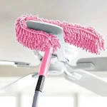 Flexible Micro Fiber Duster With Telescopic Stainless Steel Handle for Fan Cleaning Specially