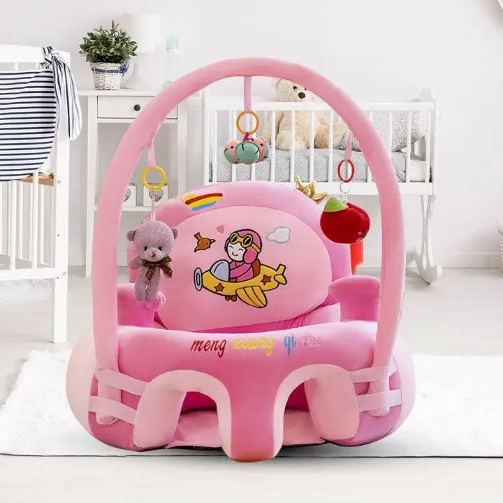 imgi_8_bb8b756f0eda2abe7863fb386781f1be.jpg_720x720q80.jpg_ Baby Sofa Support Seat Chair Learn to Sit Padded with Rods and Toys - Image 1