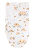 Newborn Sleeping Bag Cotton Baby Swaddle Wrap Adjustable Newborn Sleepsack Hat Set Anti-kick Swaddle Warm Soft Blanket - Image 3