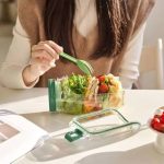 Leak-Proof Acrylic Salad Mason Jar ✨